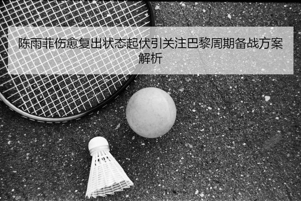 陈雨菲伤愈复出状态起伏引关注巴黎周期备战方案解析